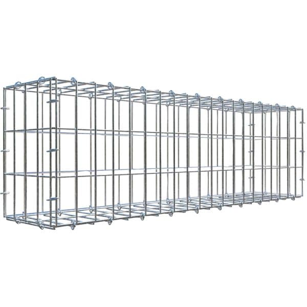 Gabiona C-Ring-Gabione 30 x 100 x 20 cm Maschenw 5 x 10 cm
