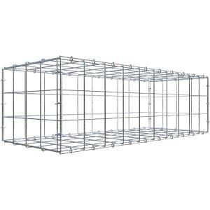 Gabiona C-Ring-Gabione 30 x 100 x 40 cm Maschenw 10 x 10 cm