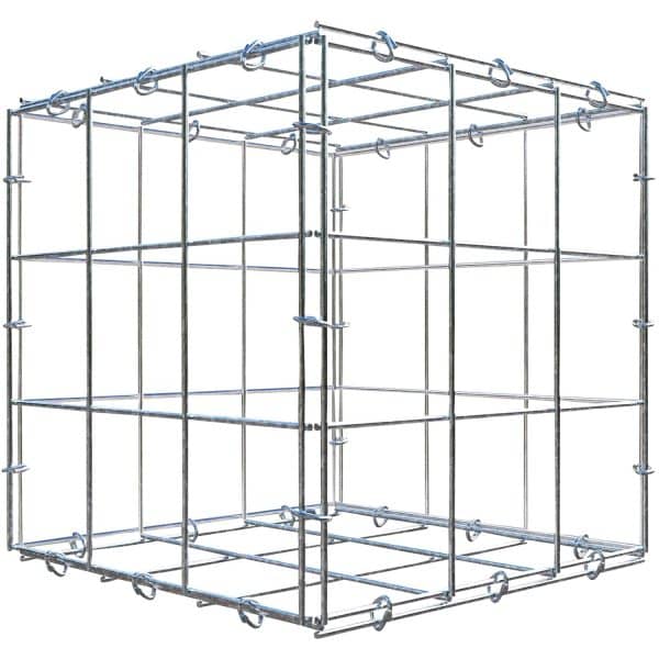 Gabiona C-Ring-Gabione 30 x 30 x 30 cm Maschenw 10 x 10 cm