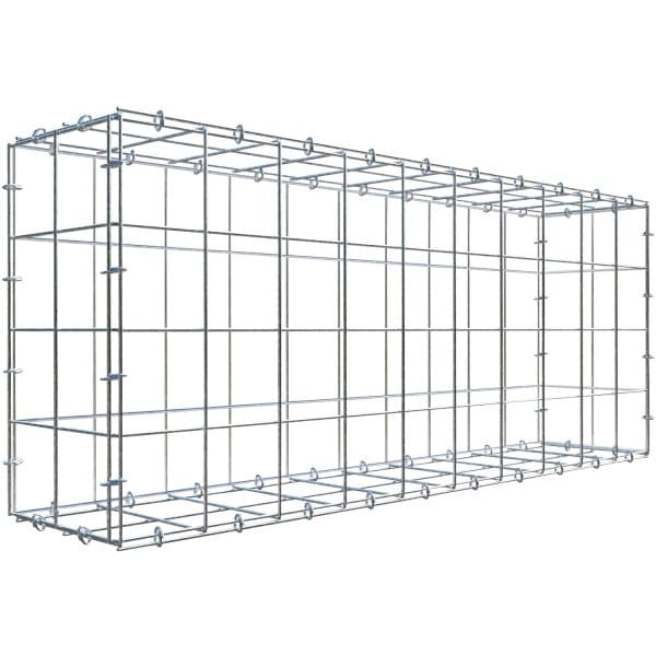 Gabiona C-Ring-Gabione 40 x 100 x 20 cm Maschenw 10 x 10 cm