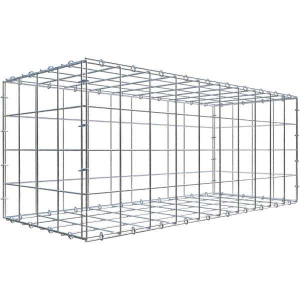 Gabiona C-Ring-Gabione 40 x 100 x 40 cm Maschenw 10 x 10 cm