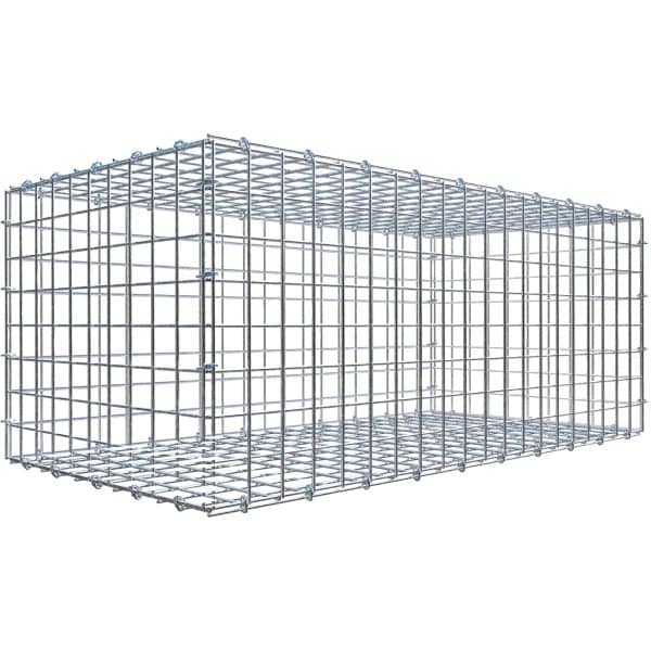 Gabiona C-Ring-Gabione 40 x 100 x 50 cm Maschenw 5 x 5 cm