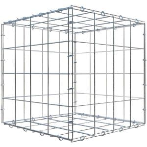 Gabiona C-Ring-Gabione 40 x 40 x 40 cm Maschenw 10 x 10 cm