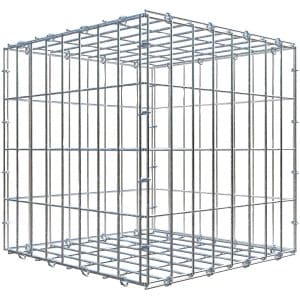 Gabiona C-Ring-Gabione 40 x 40 x 40 cm Maschenw 5 x 10 cm