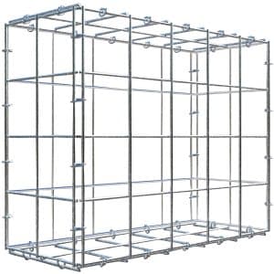 Gabiona C-Ring-Gabione 40 x 50 x 20 cm Maschenw 10 x 10 cm