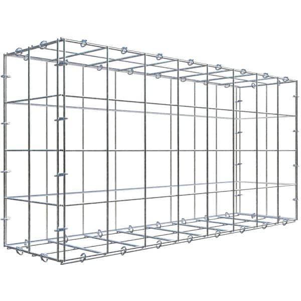 Gabiona C-Ring-Gabione 40 x 80 x 20 cm Maschenw 10 x 10 cm