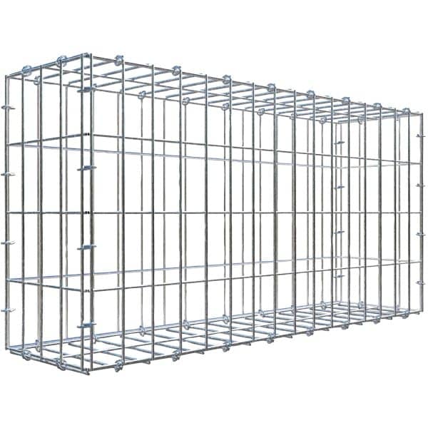 Gabiona C-Ring-Gabione 40 x 80 x 20 cm Maschenw 5 x 10 cm