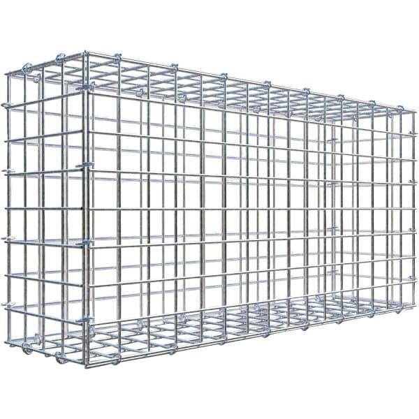Gabiona C-Ring-Gabione 40 x 80 x 20 cm Maschenw 5 x 5 cm