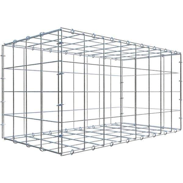 Gabiona C-Ring-Gabione 40 x 80 x 40 cm Maschenw 10 x 10 cm