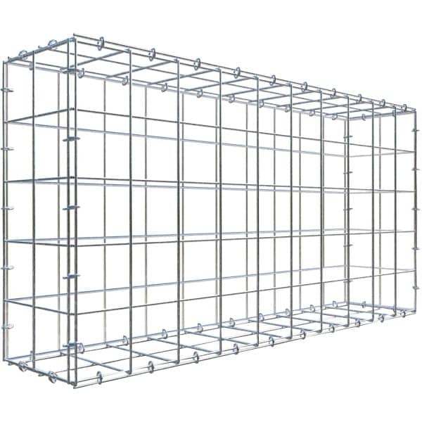 Gabiona C-Ring-Gabione 50 x 100 x 20 cm Maschenw 10 x 10 cm