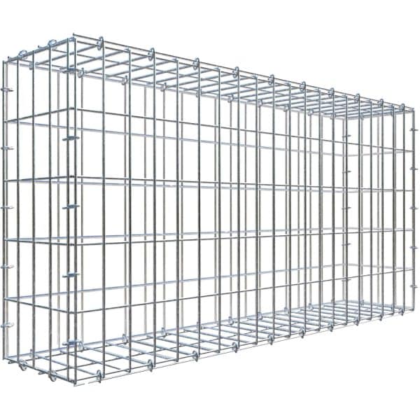 Gabiona C-Ring-Gabione 50 x 100 x 20 cm Maschenw 5 x 10 cm