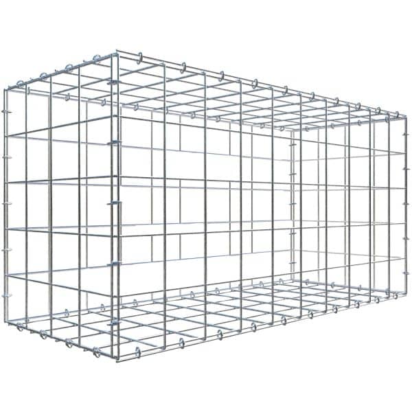 Gabiona C-Ring-Gabione 50 x 100 x 40 cm Maschenw 10 x 10 cm
