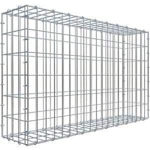 Gabiona C-Ring-Gabione 60 x 100 x 20 cm Maschenw 5 x 10 cm