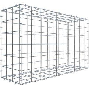 Gabiona C-Ring-Gabione 60 x 100 x 30 cm Maschenw 10 x 10 cm