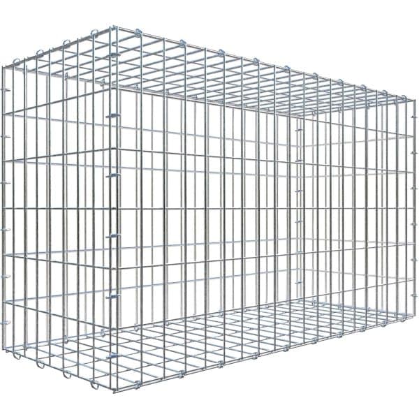 Gabiona C-Ring-Gabione 60 x 100 x 40 cm Maschenw 5 x 10 cm