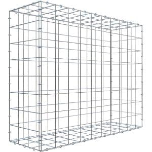 Gabiona C-Ring-Gabione 80 x 100 x 30 cm Maschenw 10 x 10 cm