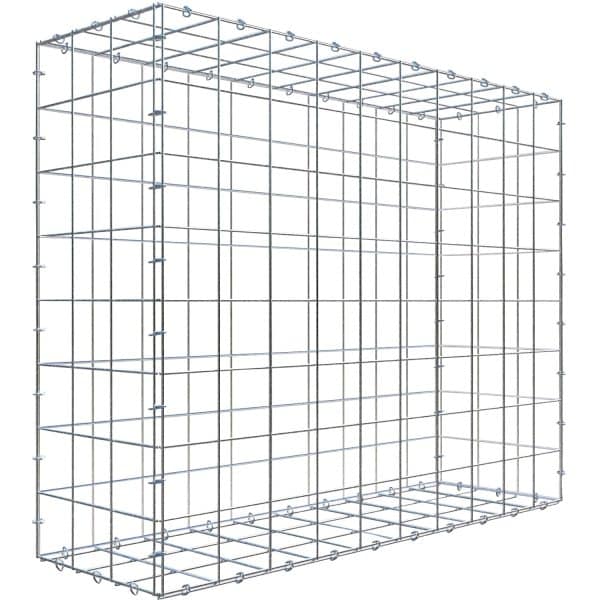 Gabiona C-Ring-Gabione 80 x 100 x 30 cm Maschenw 10 x 10 cm