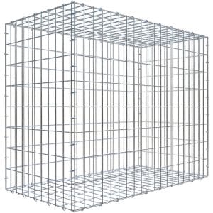 Gabiona C-Ring-Gabione 80 x 100 x 50 cm Maschenw 5 x 10 cm
