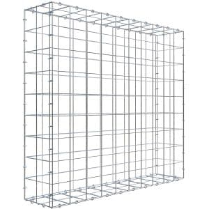 Gabiona C-Ring-Gabione 90 x 100 x 20 cm Maschenw 10 x 10 cm