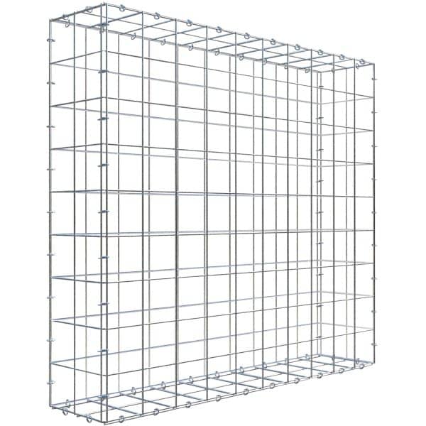 Gabiona C-Ring-Gabione 90 x 100 x 20 cm Maschenw 10 x 10 cm