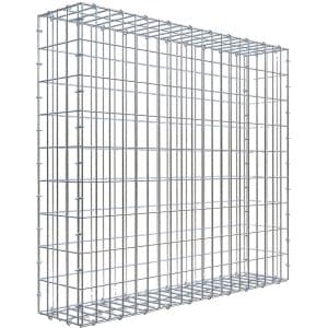 Gabiona C-Ring-Gabione 90 x 100 x 20 cm Maschenw 5 x 10 cm