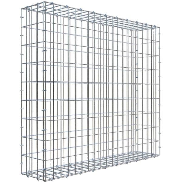 Gabiona C-Ring-Gabione 90 x 100 x 20 cm Maschenw 5 x 10 cm