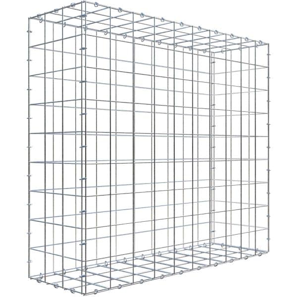 Gabiona C-Ring-Gabione 90 x 100 x 30 cm Maschenw 10 x 10 cm
