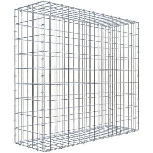 Gabiona C-Ring-Gabione 90 x 100 x 30 cm Maschenw 5 x 10 cm