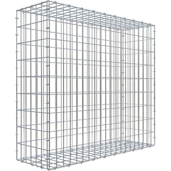 Gabiona C-Ring-Gabione 90 x 100 x 30 cm Maschenw 5 x 10 cm