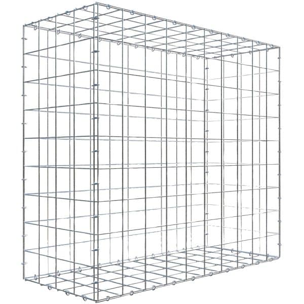 Gabiona C-Ring-Gabione 90 x 100 x 40 cm Maschenw 10 x 10 cm