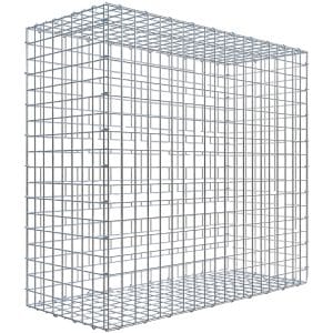 Gabiona C-Ring-Gabione 90 x 100 x 40 cm Maschenw 5 x 5 cm
