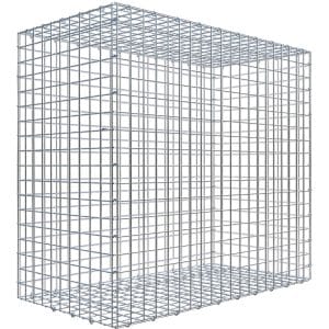 Gabiona C-Ring-Gabione 90 x 100 x 50 cm Maschenw 5 x 5 cm