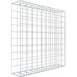 Gabiona C-Ring-Gabione-Anbaukorb Typ 2 100 x 100 x 20 cm Maschenw 10 x 10 cm