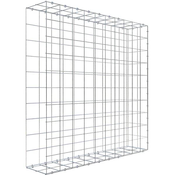 Gabiona C-Ring-Gabione-Anbaukorb Typ 2 100 x 100 x 20 cm Maschenw 10 x 10 cm