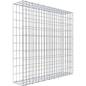 Gabiona C-Ring-Gabione-Anbaukorb Typ 2 100 x 100 x 20 cm Maschenw 5 x 10 cm