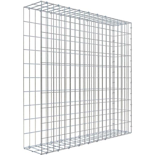 Gabiona C-Ring-Gabione-Anbaukorb Typ 2 100 x 100 x 20 cm Maschenw 5 x 10 cm