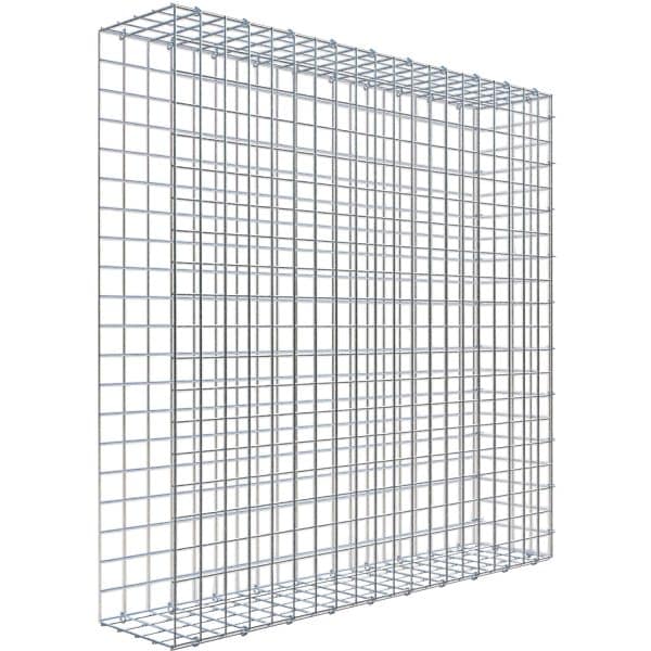 Gabiona C-Ring-Gabione-Anbaukorb Typ 2 100 x 100 x 20 cm Maschenw 5 x 5 cm
