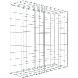 Gabiona C-Ring-Gabione-Anbaukorb Typ 2 100 x 100 x 30 cm Maschenw 10 x 10 cm
