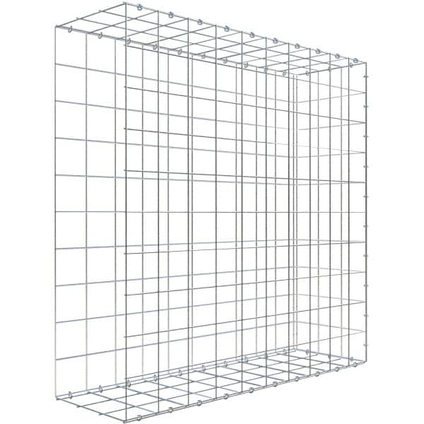 Gabiona C-Ring-Gabione-Anbaukorb Typ 2 100 x 100 x 30 cm Maschenw 10 x 10 cm