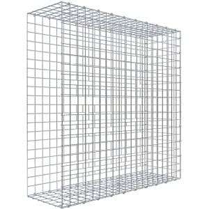 Gabiona C-Ring-Gabione-Anbaukorb Typ 2 100 x 100 x 30 cm Maschenw 5 x 5 cm