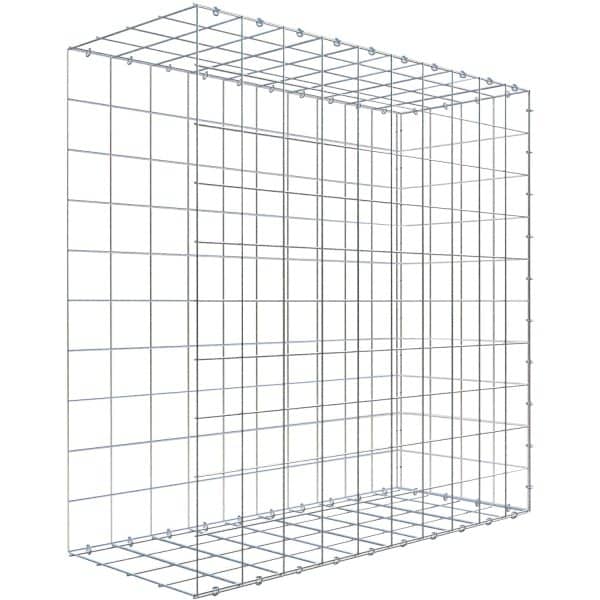 Gabiona C-Ring-Gabione-Anbaukorb Typ 2 100 x 100 x 40 cm Maschenw 10 x 10 cm