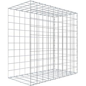 Gabiona C-Ring-Gabione-Anbaukorb Typ 2 100 x 100 x 50 cm Maschenw 10 x 10 cm