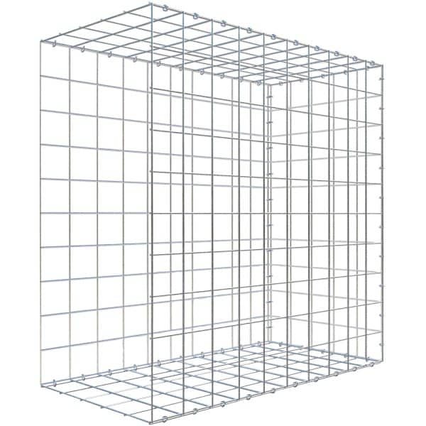 Gabiona C-Ring-Gabione-Anbaukorb Typ 2 100 x 100 x 50 cm Maschenw 10 x 10 cm