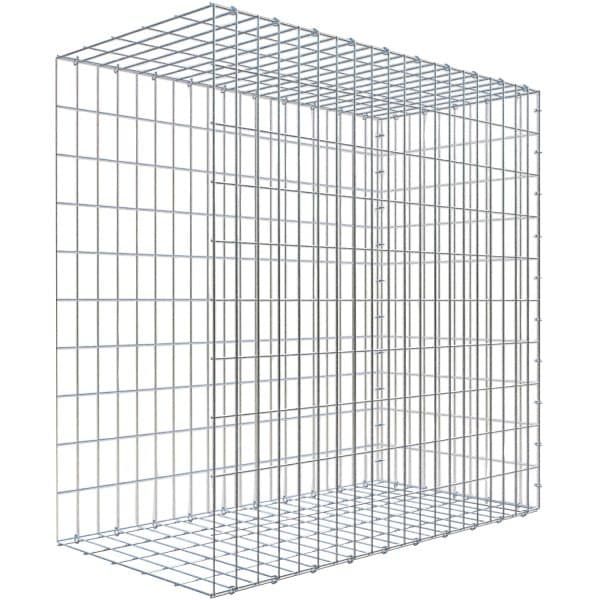 Gabiona C-Ring-Gabione-Anbaukorb Typ 2 100 x 100 x 50 cm Maschenw 5 x 10 cm