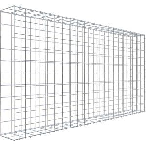 Gabiona C-Ring-Gabione-Anbaukorb Typ 2 100 x 200 x 20 cm Maschenw 10 x 10 cm