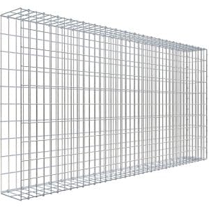 Gabiona C-Ring-Gabione-Anbaukorb Typ 2 100 x 200 x 20 cm Maschenw 5 x 10 cm