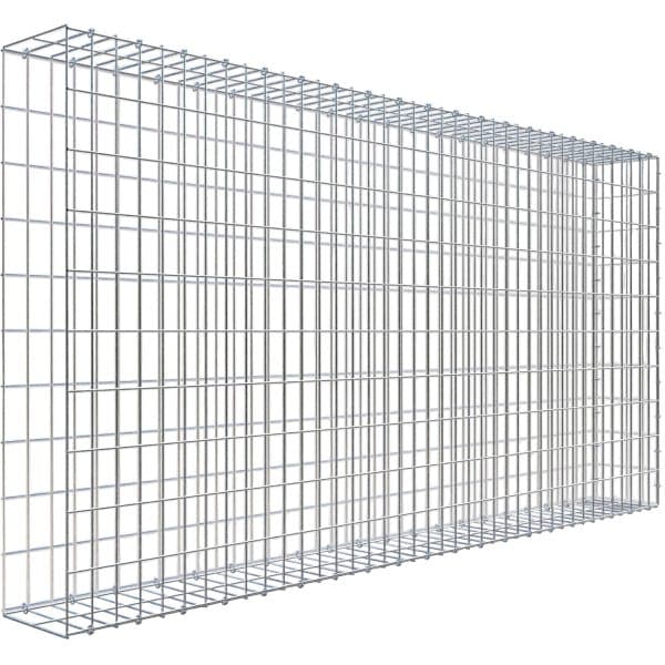 Gabiona C-Ring-Gabione-Anbaukorb Typ 2 100 x 200 x 20 cm Maschenw 5 x 10 cm
