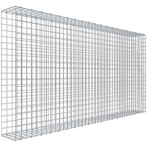 Gabiona C-Ring-Gabione-Anbaukorb Typ 2 100 x 200 x 20 cm Maschenw 5 x 5 cm