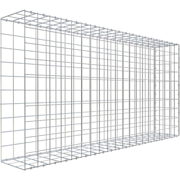 Gabiona C-Ring-Gabione-Anbaukorb Typ 2 100 x 200 x 30 cm Maschenw 10 x 10 cm