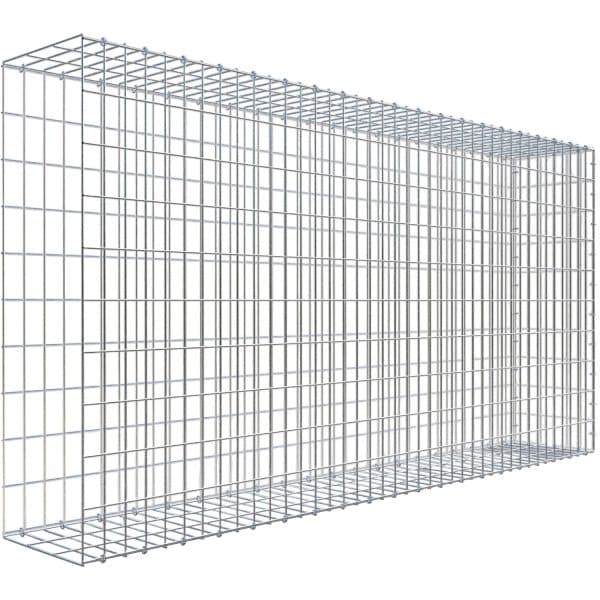 Gabiona C-Ring-Gabione-Anbaukorb Typ 2 100 x 200 x 30 cm Maschenw 5 x 10 cm
